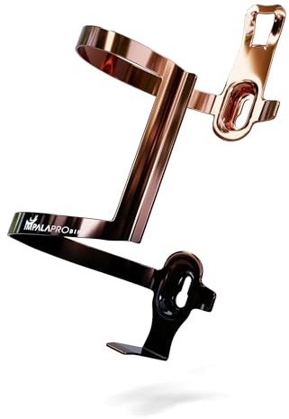 IMPALAPRO - Getränkehalter Rennrad & MTB Seitlich Rechts Aluminium 34g (or) | Fahrrad Flaschenhalter Seitlich, 10 Farbverläufe Electroplated, Kompatibel mit Standard-Trinkflaschen Ø72-76mm