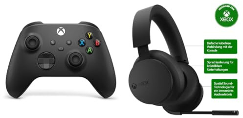 Xbox Controller Wireless - Carbon Black One, Series X|S, Windows 10/11, Android, iOS Cuffie Wireless Series X|S, One e dispositivi Windows