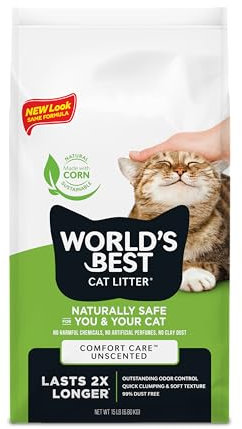 World's best cat litter, comfort care unscented, 6.80kg