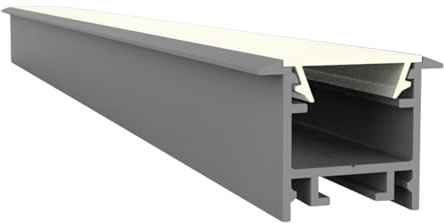3 x LED Aluminium Profil A2F Glanfar LED Profil 2m für LED Streifen + Abdeckung Opal (milchige Abdeckung) LED Aluprofil