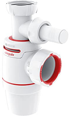 Wirquin 30722145 Siphon d'évier Néo air prise mâle, blanc