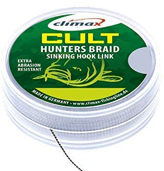 Climax Cult CARP Hunters Braid 20m 25/30/45lb Gravel Hooklink Vorfachmaterial Braid Größe 25lb / 11,3Kg