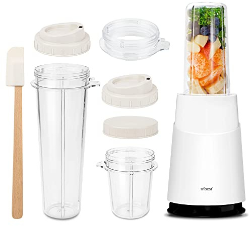 Tribest PB-A Mason Jar Mélangeur personnel de base Basic Pack blanc