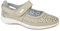 Boulevard Womens/Ladies Wide Fitting Window Back Punched Bar Shoes (3 UK) (Beige)
