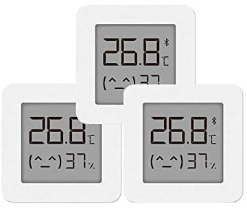 Dewanxin - Termometro e igrometro digitale, Bluetooth, con schermo LCD, per Mijia, per interni Confezione Da 3