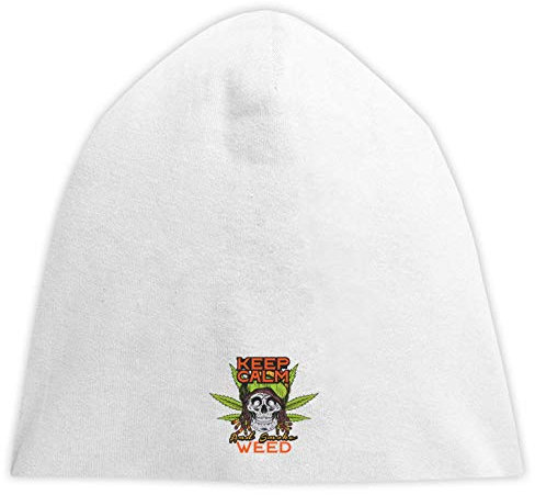 Keep Calm and Smoke Weed Rasta Skeleton Beanise Hood Unisex Breathable Cap Hat Bequemes Trikot One Size