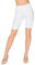 looksy Damen Kurze Leggings Baumwolle Radlerhose Knielang Sommer Fahrradshorts Yoga Sport, Weiß, Gr. M