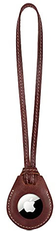 Londo Echtleder AirTag Hülle mit Halsband – Stilvolle & Langlebige Schutzhülle Kompatibel mit Apple AirTag, Praktisch für Reisen und den Alltag