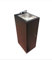 SANITOBI UM1BPc - Industrielles Edelstahl-Waschbecken (Freistehend, 1 Loch, Gitter, Schwarz)
