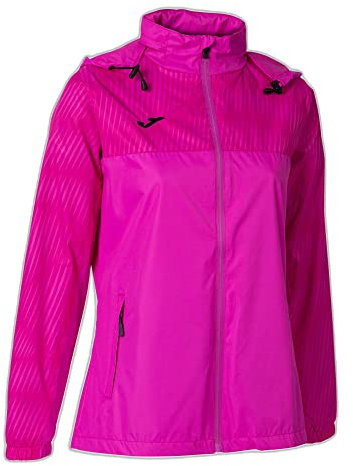 Joma Montreal Veste de Pluie pour Femme, Rose Fluo, XS