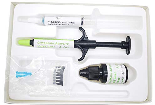 通用 Sino Dental Group Pegamento verde Ortodoncia Fotocurado Adhesivo Super Strong Braces Pegamento de unión para brackets de metal y brackets estéticos (Mini)