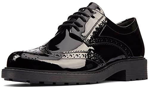 Clarks Orinoco 2 Limit Leather Shoes in Black Patent Size 6