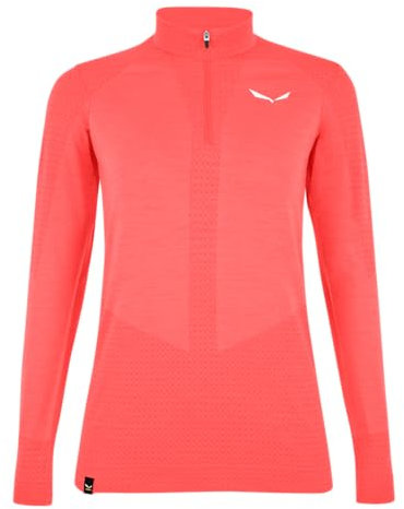 Salewa Zebru Responsive Half Zip T-Shirt Damen, Orange, M