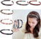 Headbands for Women's Hair Flower Printed Fabric Hair Band Elastic Knot Head band Hair Accessories for Women Girl (Headband_6pc1cm)