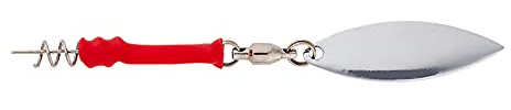 Savage Gear Gummifisch-Zubehör - Screwin Spin Teaser S Silver Red 3 Stück