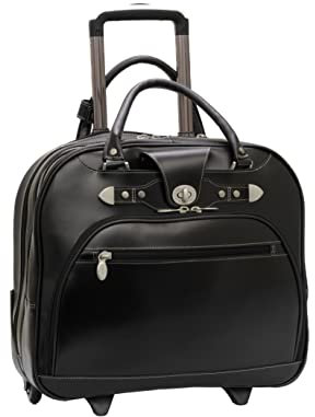 McKleinUSA Damen-Aktentasche mit Rädern, Schwarz, 15.75x5.5x14 inches and 7.7 lbs