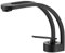Leekayer Badarmatur Schwarz Einhand Wasserhahn für Badezimmer 1-Loch Mount Heißer Kalter Mixer Hahn Toilette Waschbecken Wasserhahn Messing,LK16651Bg