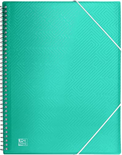 Oxford, Hüllenmappe aus Kunststoff, A4, 30 transparente Hüllen, Türkis