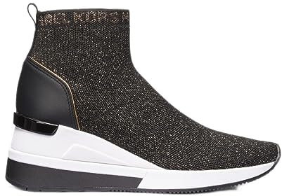 Michael Kors 43F3SKFE5M-080 SKYLER BOOTIE Donna, BLACK/BRONZE EU 37