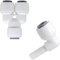 Qrity RO Wasserfilter Fitting, L Typ 1/4 Steckverbindung + Y-Stück Schnelle Steckverbindung, Wasserzulaufleitung Universal Anschluss-Set, Je Eine