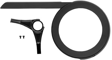 P4B | Fahrrad Kettenschutz Set SLYDE für 48 Zähne | UV beständiges und Robustes Material | Für 1-Fach Kettenradgarnituren | 170 mm Durchmesser | In Schwarzmatt