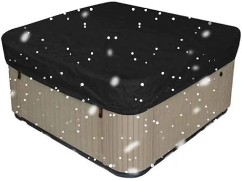 Copertura per Vasca Idromassaggio,Copri Vasca Idromassaggio Impermeabile,Esterno Portatile Patio Vasca Idromassaggio Spa Copertura Protettiva Coperture Antipolvere per Piscina(Size:200x150x20CM,Color: