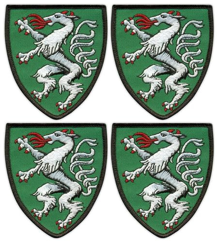 4er Set - Wappen Steiermark - Aufnäher - Bestickter Patch / Abzeichen / Emblem