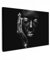MuchoWow© Leinwandbild Klein 30x20 cm Mini Dekoration Wohnzimmer Bilder Aufhängen Wall Decoration Living Room Wohnungs Deko Moderne Frau - Porträt - Silber - Schwarz und Weiß - Abstrakt
