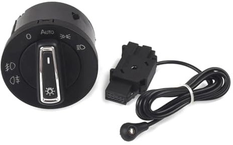 LeiBaOF Scheinwerfer Schalter Auto Scheinwerfer Lampe Kontrollschalter Nebelscheinwerfer Schalter Für VW Golf 7 GTI Polo 2014 2015 2016-5GG941431,B-Model 2 Set