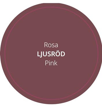 PrintGreen! Leinölfarbe - Innen-& Außenfarbe - Rosa/Pink - natürlicher Holzschutz - Made in Schweden - für Holz, Putz, Gips, Stein, Metall uvm. (0,25 Liters)