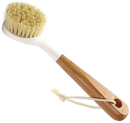 Anneome Sisal Topfreinigungsbürste Mit Langem Holzgriff rutschfest Wiederverwendbar Mit Aufhängeloch Für Küche Töpfe Pfannen Herd Und Theken