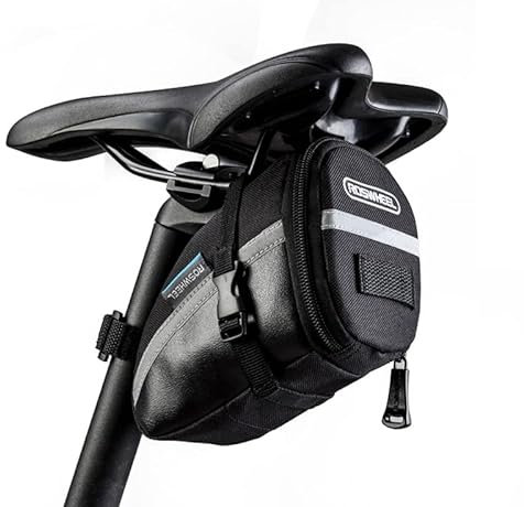 QAINKUN Satteltasche Outdoor Bike Sattelbeutel wasserdichtes Fahrradbeutel 1.2L Tragbarer Satteleigbeutel Heck Heckpanner Innenrohr Kit Hülle Satteltaschen FüR Fahrrad