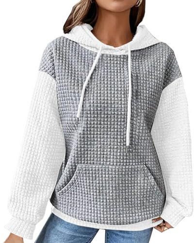 HOOUDO Sale Angebote Pullover-Sweatshirts für Damen, grafische, Trendige Hoodies, lockere Fit-Tops, langärmelige Blusen mit Taschen Schwangere Klamotten Gemuetliche Kleidung Da Mein Bestellung Sale