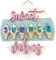 Geschenk Hochzeit Brautpaar Türhänger Hallo Sommer Türhänger Stufenfalz Türhänger Hallo Sommer Schild Eis am Schild Sommerschild Eiscreme Türhänger Valentins Geschenke Für Ihn (Pink, One Size)