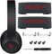 Studio 3 Hinge Replacement Parts Metal Folding Original Hinges Headband Connector Clip Pin Cover Accessories Repair Kit Compatible with Beats Studio3 Wireless Over-Ear Headphones. (Defiant Black-Red)
