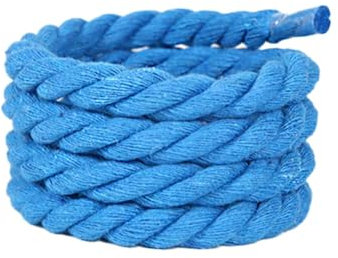 Wisafory Cordones gruesos redondos de 8 mm, para manualidades, redondos, de algodón, para manualidades, zapatillas de deporte, color azul lago, 120 cm