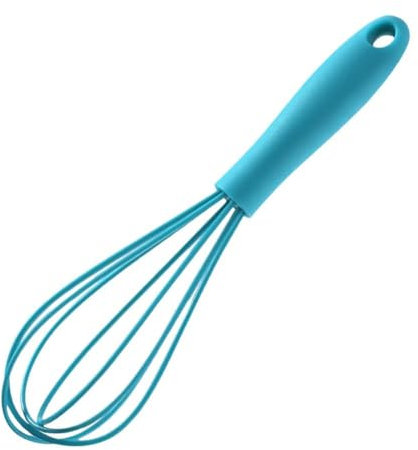 LZYWOD Fouet à œufs en acier inoxydable avec poignée en silicone pour la cuisson de qualité supérieure pour mélanger, mélanger et battre