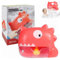 Jouet de Bain pour Bébé, Jouet de Bain Dinosaure Bulle avec Musique, Jouet de Bain Bébé à Partir de 1 2 3 4 Ans, Machine à Bulles de Bain pour Bébé, Cadeaux pour Garçons Fille (Red)