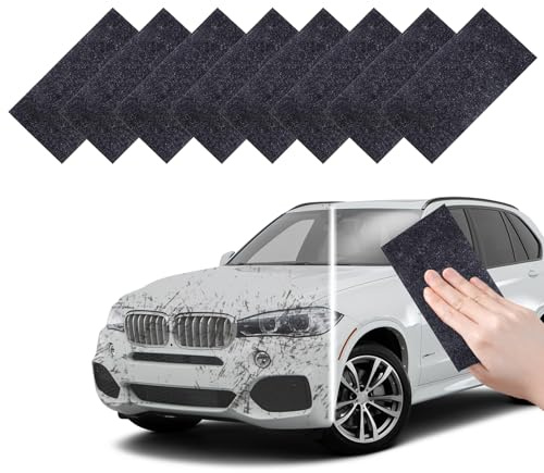 KLVGTIFS 8 Piezas Nano Sparkle Cloth, Paño Nano Sparkle, Paño Reparador Arañazos Coche, Reutilizable para Manchas de Agua Repara y Arañazos de Pintura, Pulido de la Superficie