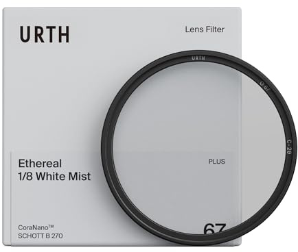 Urth 39mm Ethereal White Mist ⅛ Diffusion Lens Filter (Plus) | Halation & Soft Glow Effect, Softens Skin Tones, For Dreamy Portraits & Weddings, 20-Layer Nano-Coated Glass