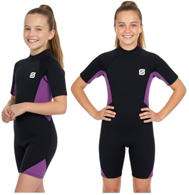 Summshall Kids Wetsuit for Boys & Girls, 2mm Neoprene Wetusits with UV50+ Protection – Keep Warm, Soft & Stretchy Youth Wet Suit for Swimming, Snorkeling & Surfing