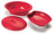 Norpro, Cuiseur vapeur en silicone rouge 180R avec insert, 946 g