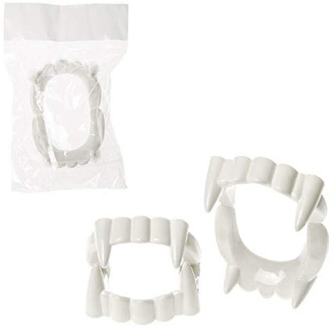 LG Imports 12x Vampirzähne Zähne Kinder Vampir Dracula Gebiß Karneval Fasching Halloween