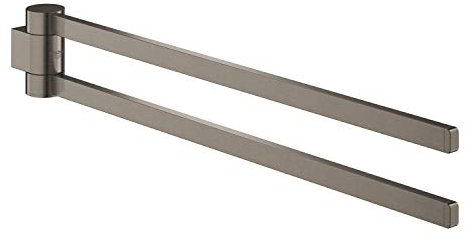 Grohe Handtuchhalter, Graphit hart, gebürstet, Standard