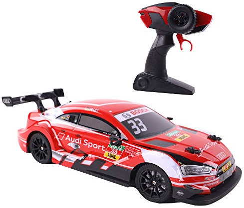 TURBO CHALLENGE 096116 Audi Sport Racing- RC Prestige-096116-Ferngesteuertes Auto-Rot-1/16-Batterien Nicht enthalten-Kunststoff-Ab 6 Jahren, rot