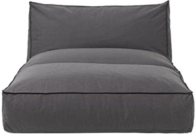blomus Stay Outdoor Bett, 120x190 cm, Coal, Wetterfest, Wasserabweisend, UV-beständig, Hochwertige Sonnenliege mit Stahlbügel für Balkon, Garten und Pool, Premium-Boden, Keine Montage erforderlich