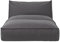 blomus Stay Outdoor Bett, 120x190 cm, Coal, Wetterfest, Wasserabweisend, UV-beständig, Hochwertige Sonnenliege mit Stahlbügel für Balkon, Garten und Pool, Premium-Boden, Keine Montage erforderlich