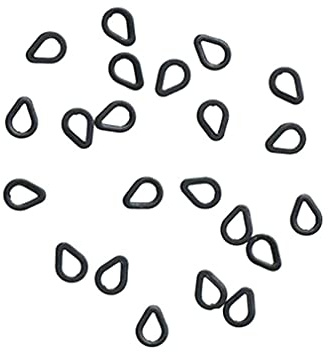 Mikado 25 Stück 4x6mm Rig Rings Tear Drop Link Loop - Tear