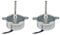 CHANCS Kleiner Synchronmotor TYC-40 12V 5RPM AC Innenwellenlänge 33mm Langsamlauf-Elektromotor 2PCS