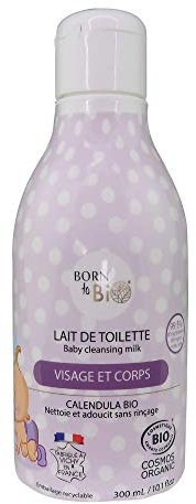Lait de Toilette pour Bébé 300 ml, Bio certifié Ecocert
